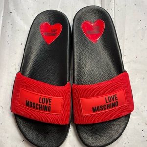 LOVE MOSCHINO slides sz 37 (6.5) women